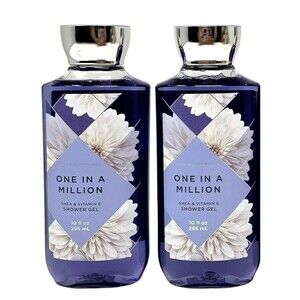 2X Bath and Body Works One In A Million Shower Gel Shea Vitamin E NEW